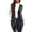 Gray, variant on Sleeveless Duster Waistcoat Fall Winter Women Open Front Solid Outerwear with Pocket