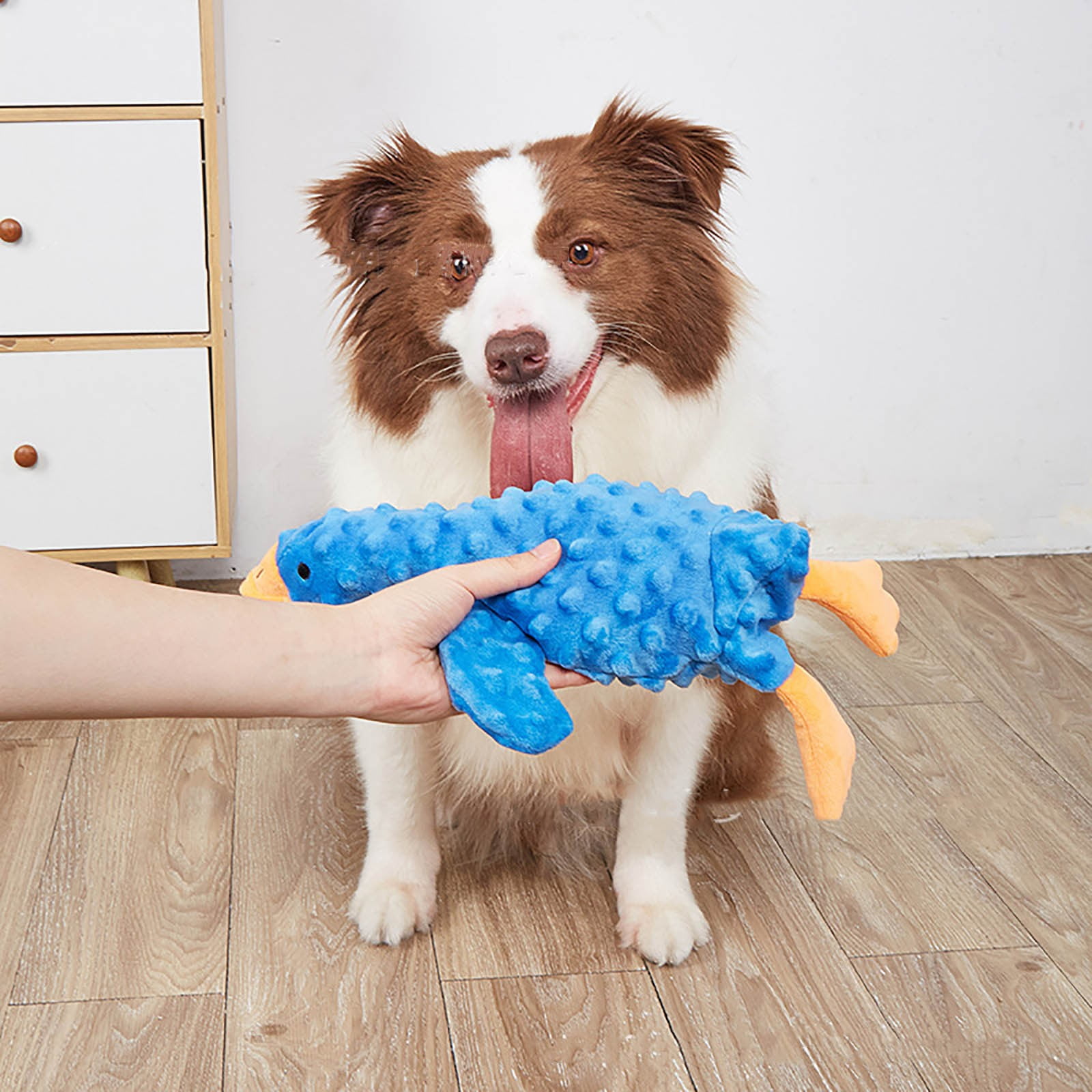 Three-Color Interactive Dog Toy with Voice and Treat Dispensing, Durable Chew Toy for Teeth Grinding, Squeaky Pet Toy for Aggressive Chewers, Fun Training Play for Small Medium Large Dogs, HAODEJW