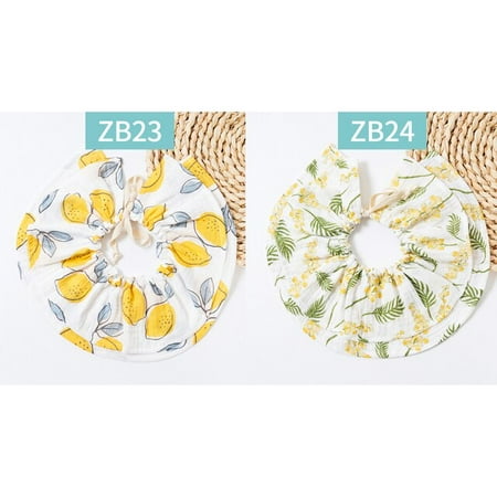 

QWZNDZGR Kangobaby 100% cotton baby saliva towel 0-2Y soft crepe burp cloth lace up 360 rotatable baby bandana drool bibs