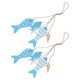 thumbnail image 3 of Wood Fish Wall Hanging Decor for Decoration 2Sets Sky-Blue Nautical Sculpture, 3 of 5