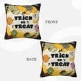 thumbnail image 3 of ZICANCN Halloween Trick or Treat Decorative Throw Pillow Covers , Couch Sofa Decorative Knit Pillow Covers for Living Room Farmhouse 26"x26", 3 of 8