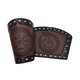thumbnail image 2 of Brazaletes de brazo, brazalete Punk para hombres y mujeres, guantelete de cuero PU, protectores de brazo para fiestas de Halloween, representaciones Marrón Colco Brazales de brazo, 2 of 8