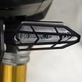 thumbnail image 7 of BIBABLYKE Motorcycle Turn Signal Light Protection Shield Guard Cover Aluminum Turn Signal Indicator Grille Cover Protective Guard, 7 of 7