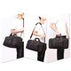thumbnail image 5 of Jumpingount Bolso del viaje de la capacidad grande para los deportes que viajan y el bolso del deporte de la bolsa de asas del gimnasio del bolso Bolsas de mensajero y de hombro negro, 5 of 6