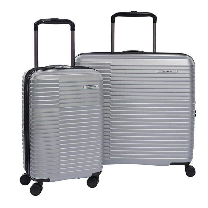 samsonite stackit plus 2 piece stackable 1680d luggage set