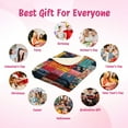 thumbnail image 6 of Sherpa Fleece Throw Blanket 40"x 50" Reversible Plush Fluffy Blanket, Double-Layer Super Soft Flannel Blanket for Sofa, Couch, Bed, Patchwork Floral Pattern, 6 of 8