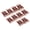 Transparent Brown, variant on Rupoun Wide Tooth Comb Double Sided Safe Small Men Hair Styling Comb for Barber Hairstylist 10pcs Transparent Brown [cite: 23]