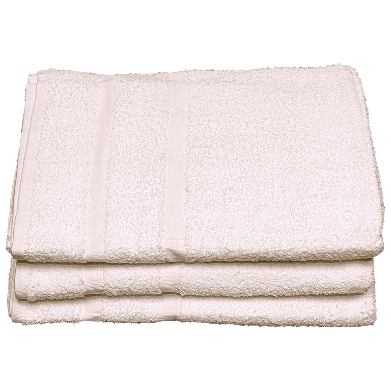 6 Pack Waterview Beach Pool Spa Towels Solid White 100 Cotton 36 x 68 Walmart