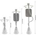 thumbnail image 3 of Standing Steamer for Clothes 1350W 110V Standing Garment Steamer Modern Freestanding Clothes Steamer with Ironing Board and 1.4L Water Tank for Home Office Stores (White), 3 of 9