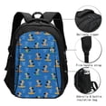 thumbnail image 3 of Balery Skater Dog Print USB Charging Backpack for Men and Women - Water-Resistant, Anti-Theft Laptop Backpack with USB Port for Travel, Work, School, and College, 3 of 7