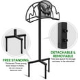 thumbnail image 6 of Amagabeli Garden Hose Holder Stand Freestanding for Outside Holds 125ft Water Hose Detachable Rustproof Rack Storage Hanger Stakes Heavy Duty Decorative Free Standing in Ground Garden Lawn Metal Black, 6 of 8