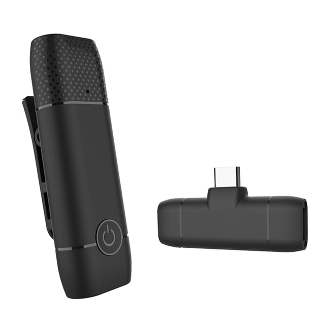 Micrófono de solapa inalámbrico Teléfono con clip Micrófono inalámbrico Reducción de ruido Plug-Play MABOTO Micrófono inalámbrico