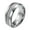 Silver 8MM, variant on 4mm Unisex Tungsten Steel Domed Silver Carbon Fiber Imitated Meteorite Inlaid Stackable Ring Promise Wedding Band Comfort Fit Size 10