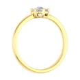 thumbnail image 2 of 1/3 Carat Diamond Cluster Engagement Ring Band in 14K Yellow Gold (Ring Size 11) (I1-I2 Clarity), 2 of 4