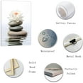 thumbnail image 5 of ZHONGYUTONG Zen Canvas Wall Art Lotus Flower Stones Pictures Spa Water Painting Prints Bathroom Decor for Spiritual Meditation Room Yoga Office (12.00" x 18.00"), 5 of 6