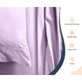 thumbnail image 3 of SGI Bedding 600 TC Egyptian Cotton Bed Sheet Set - Texas King Size Sheets 600 Count Sheets Soft, Durable Sheets Cotton Sheets in 600 TC 15" Deep, Lilac Solid, 3 of 8