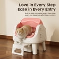 thumbnail image 5 of PetPivot AS12 Automatic Cat Litter Box Self-Cleaning with Safety Protection, Liners, Mat And Front Entry Step Included, Pink, 5 of 10