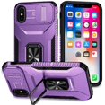 thumbnail image 1 of Funda para GANGXUN iPhone Xs Max - Soporte metálico, Función magnética, Morado, 1 of 6