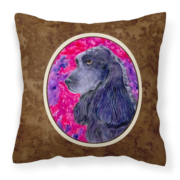 Carolines Treasures SS8659PW1414 Cocker Spaniel Fabric Decorative Pillow, 14Hx14W, multicolor