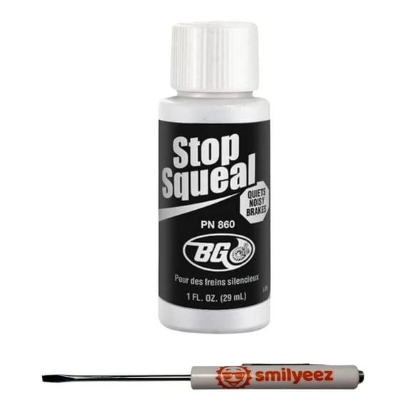 BG Stop Squeal - PN 860, 1 Oz  Bottle with Pocket Screwdriver