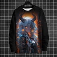 thumbnail image 3 of Suéter de estilo nuevo de anime para hombre, estampado 3D de chica de anime, para deportes al aire libre, cálido, de moda urbana, informal, de cuello redondo para hombre, 3 of 4