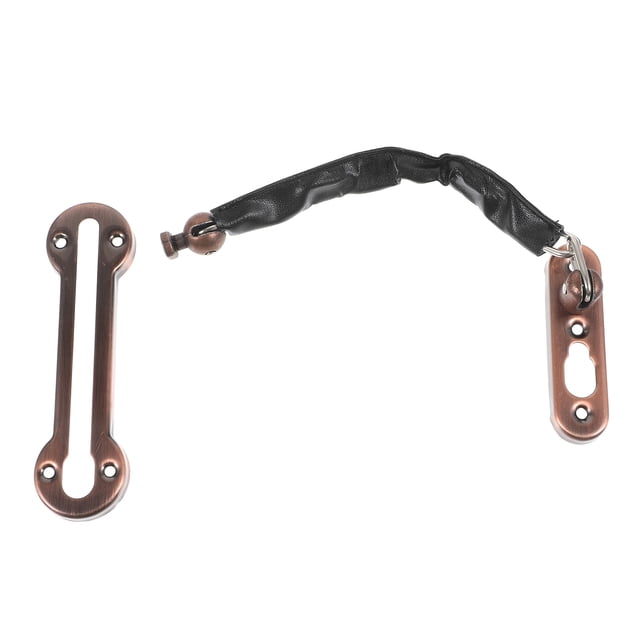 OULII Door Chain Lock Security Chain For Door Red Bronze Indoor Use 1Set