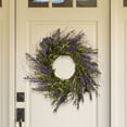 thumbnail image 2 of Enova Home 24" Lavender Mixed Artificial Flower Wreath, 2 of 2