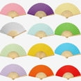 thumbnail image 4 of Colorful Paper Fan Handheld Foldable Children Painting Fan Bridal Dancing Photographic Props, 4 of 4
