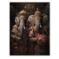 thumbnail image 3 of Designart "Thai Elephants Asian Painting VIII" Asian Print on Natural Pine Wood, 3 of 5