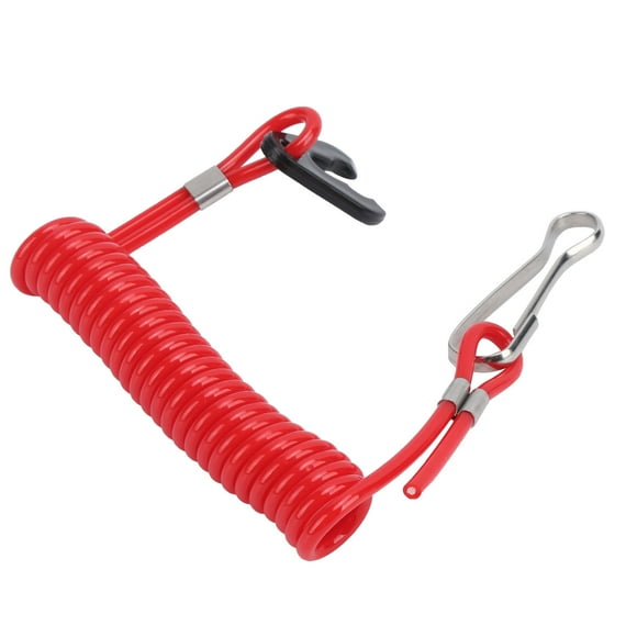 Outboard Engine Stop Switch, Watertight Scalable Practical Engine Stop Lanyard ABS Plastic Flexible for Outboard Engine Marine Engine