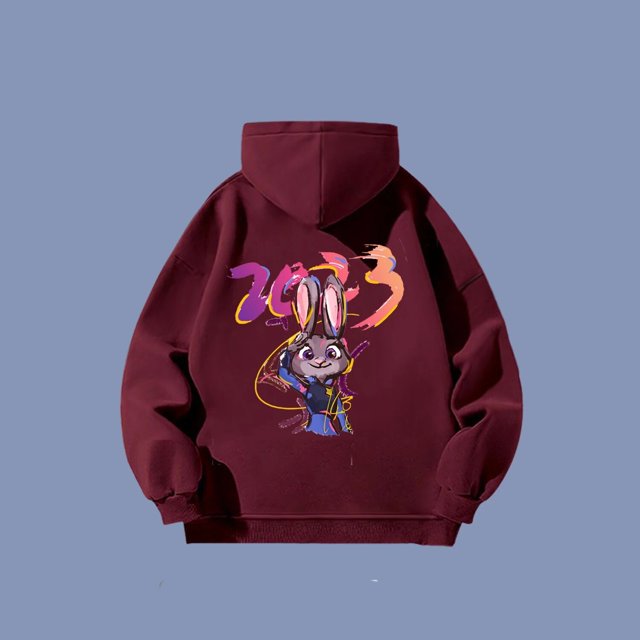 Nouvelle Arrivée Hommes Femmes Chandail à Capuchon Dessin Animé Anime Crazy Zoo Chandail à Capuchon Automne Hiver Rabbit Imprimé Chandail à Capuchon Garçons Filles Livraison Gratuite