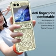 thumbnail image 7 of Allytechgroup Galaxy Z Flip5 Case, Hinge Protection Shockproof PC Back Cover Ani-Scratch Luxury Bumper Phone Case for Samsung Galaxy Z Flip 5, Green, 7 of 7