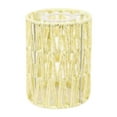 thumbnail image 1 of Sombra de lámpara de cuerda de papel boho tono ligero de luz decoración del hogar retro cilindro tejido a mano para cafetería restaurante de la casa beige, 1 of 8