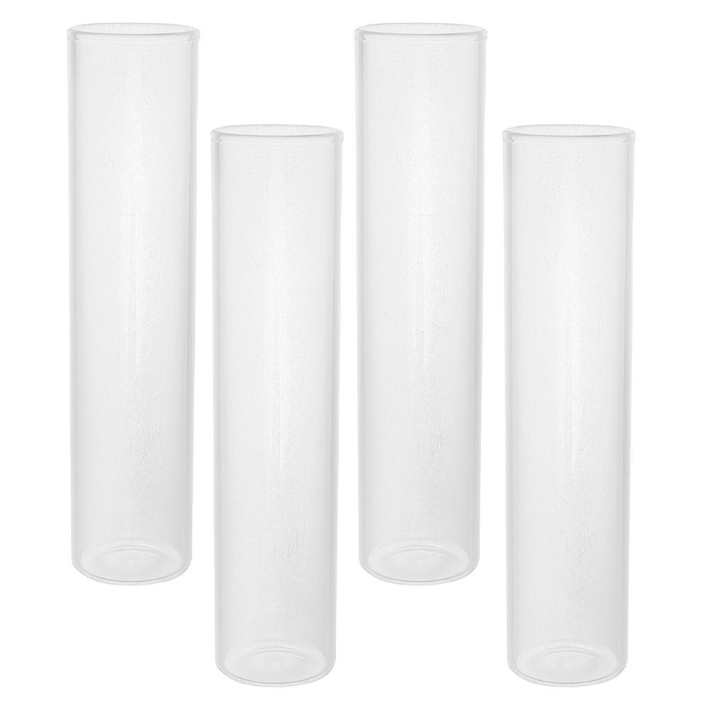 KONTONTY 4Pcs Creative Transparent Glass Tube Vase for Fresh Flowers and Hydroponic Indoor Plant Display