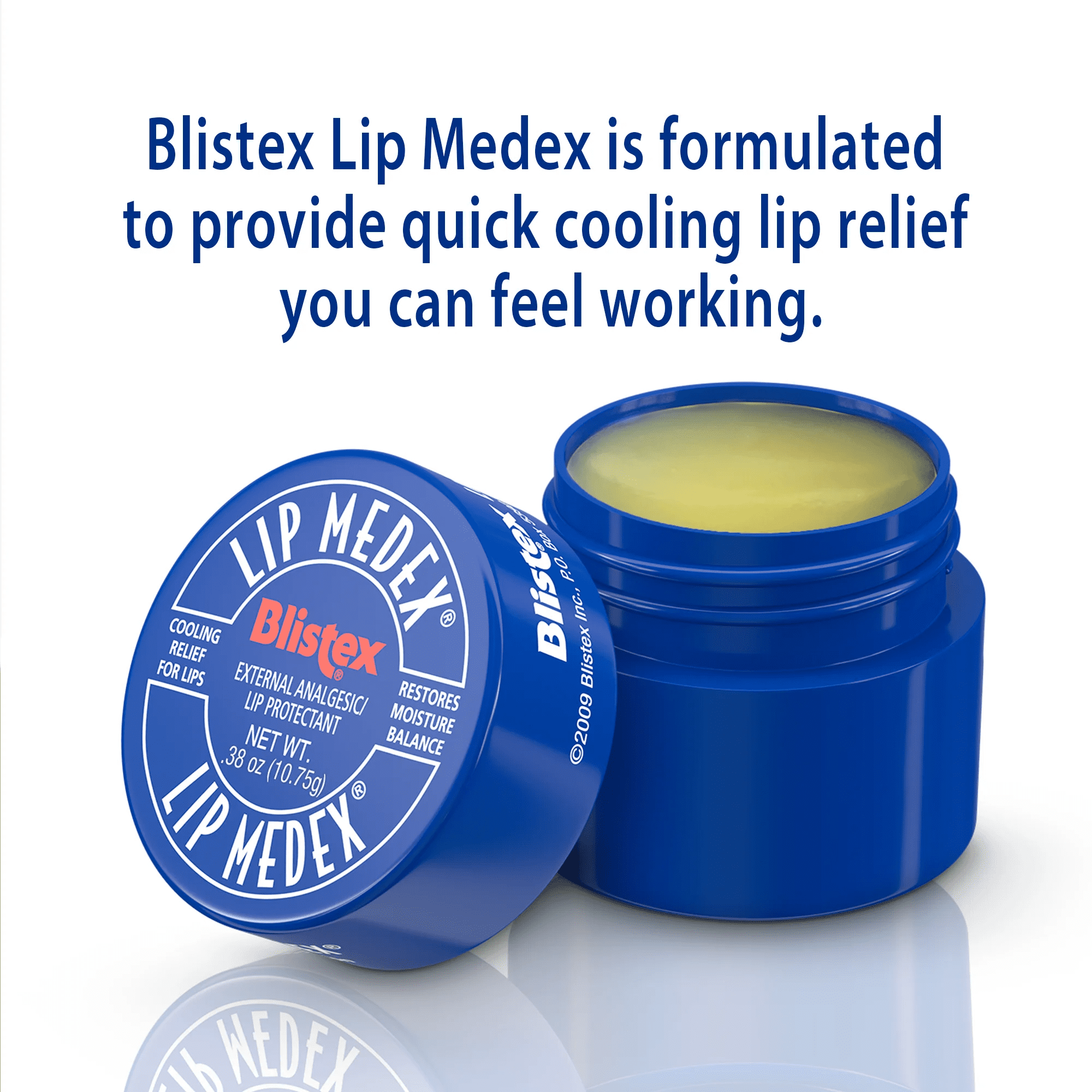 Blistex Lip Medex Cooling Relief for Sore Lips & Moisture 0.25 oz Each (24 SEALED JARS) 2 BOXES