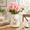 Pink Flora-Large Pitcher, variant on Vintvase Set Of 3 Ceramic Flower Vases Chinoiserie Decorative Home Decor Retro Flrustic Farmhouse For Table Bookshmantel Kitchen