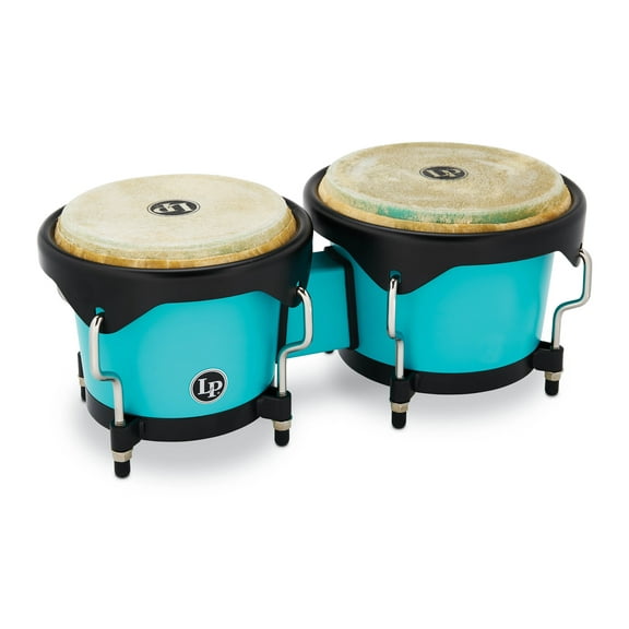 Latin Percussion LP601D-SF-K Discovery Series 6-1/4-inch and 7-1/4-inch Bongo with FREE Carrying Bag - Sea Foam