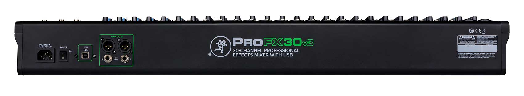 Mackie ProFX30v3 30-Channel 4-Bus Effects Mixer ProFX30 v3+50 Ft XLR Snake Cable - image 5 of 13