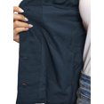 thumbnail image 5 of INSPIRE CHIC Vest for Women Button Down Crew Neck Waist Belt Business Casual Vest Tops S Navy Blue, 5 of 6