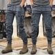 thumbnail image 4 of Pantalones cargo estilo americano para hombre, de primavera y otoño, de pierna recta, tácticos, informales, para exteriores, listos para trabajar, 4 of 5