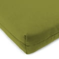 thumbnail image 5 of Jordan Manufacturing 17" x 19" Veranda Kiwi Green Solid Rectangular Outdoor Chair Pad Seat Cushion with Ties (2 Pack), 5 of 11
