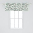 thumbnail image 2 of Ambesonne Retro Window Valance, Soft Abstract Circles, 54" X 18", Almond Green White, 2 of 3