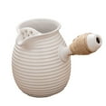thumbnail image 4 of GUOOL Ceramic Teapot 650ml with Rope Wrapped Handle for Household Tea House Hiking, 4 of 9