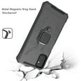 thumbnail image 5 of For Apple iPhone 13 Pro Max /6.7" Shock-Proof Case with Magnetic Car Mount Kickstand Ring Holder Texture Hybrid Dual Layer Phone Case Cover by Xpression [Green], 5 of 8