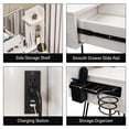 thumbnail image 6 of TC-HOMENY Makeup Vanity Table Set with Power Station, Dressing Table w/ Mirror & 2 Drawers, Vanity Desk for Bedroom, dressing room, White, 6 of 10