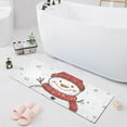 thumbnail image 7 of Red Hat Snowman Bathroom Rug 39x20 Non Slip Quick Dry Washable Bathroom Mats for Bedroom Living Room Kitchen, 7 of 7