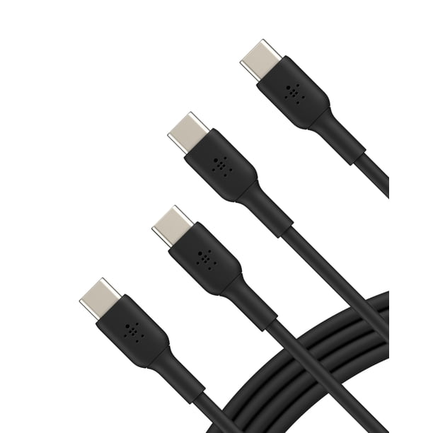 Cable USB-C a USB-C Belkin BoostCharge de 1 m de carga rápida, paquete de 2
