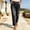 Black, variant on Jeans Pants Tapered for Womens Elastic Waist Straight Leg Jeans Casual Denim Cropped Pants with Pockets Blue M