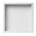 thumbnail image 3 of ALFI brand ABNC1616-W 16" x 16" White Matte Stainless Steel Square Single Shelf Bath Shower Niche, 3 of 12