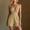 Khaki, variant on HBYJLZYG Women's Halter Romper with Deep V Neck and Open Back, Wide Waistband Loose Fit Shorts with Side Pockets, Lightweight Cotton Linen Summer Vacation Beachwear